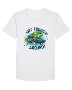 Just Froggin' Around! Tricou mânecă scurtă guler larg Bărbat Skater