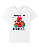 Keep Rolling Your Eyes Tricou mânecă scurtă guler V Bărbat Presenter