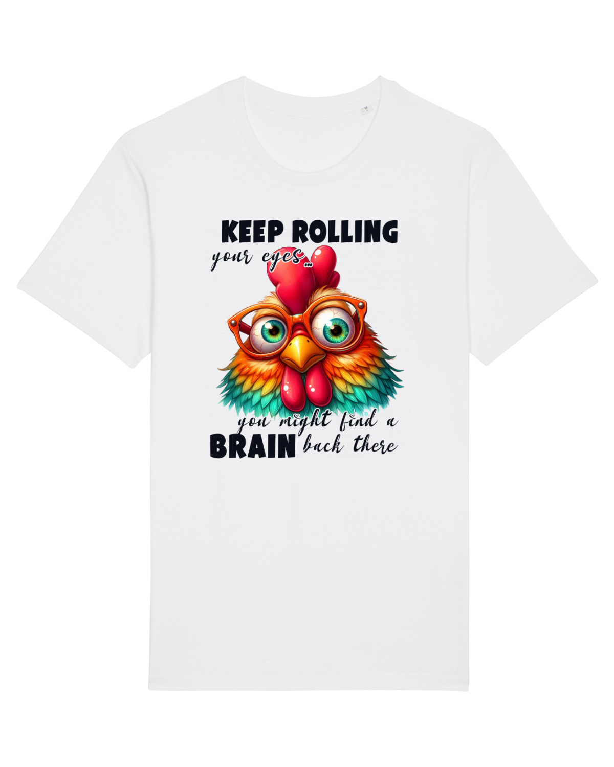 Tricou mânecă scurtă Unisex Rocker White