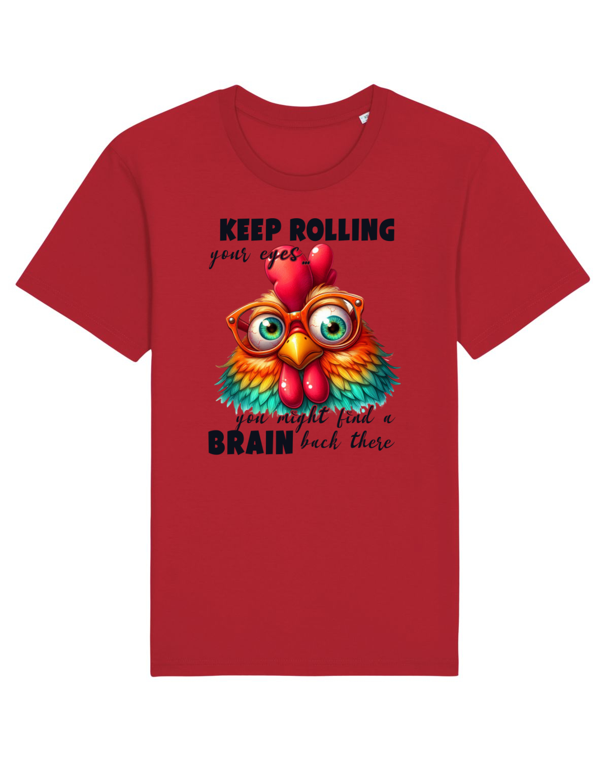 Tricou mânecă scurtă Unisex Rocker Red