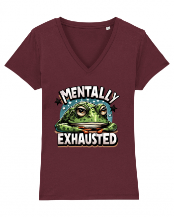 Mentally Exhausted Burgundy