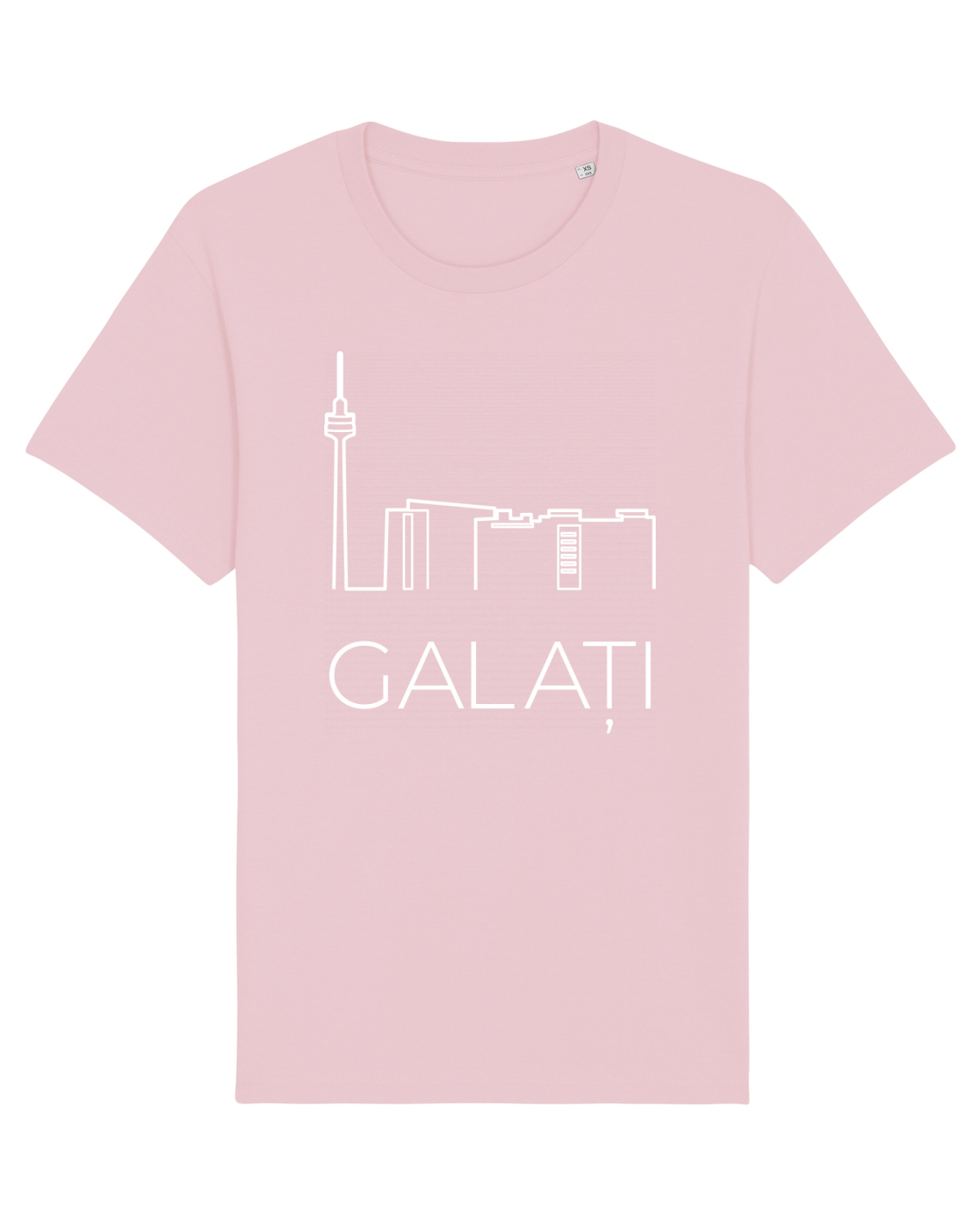 Tricou mânecă scurtă Unisex Rocker Cotton Pink