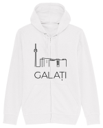 Galați: Mândru să fiu din Galați Hanorac cu fermoar Unisex Connector