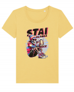 Stai blonda si rece. Un skeleton romanesc Tricou mânecă scurtă guler larg fitted Damă Expresser