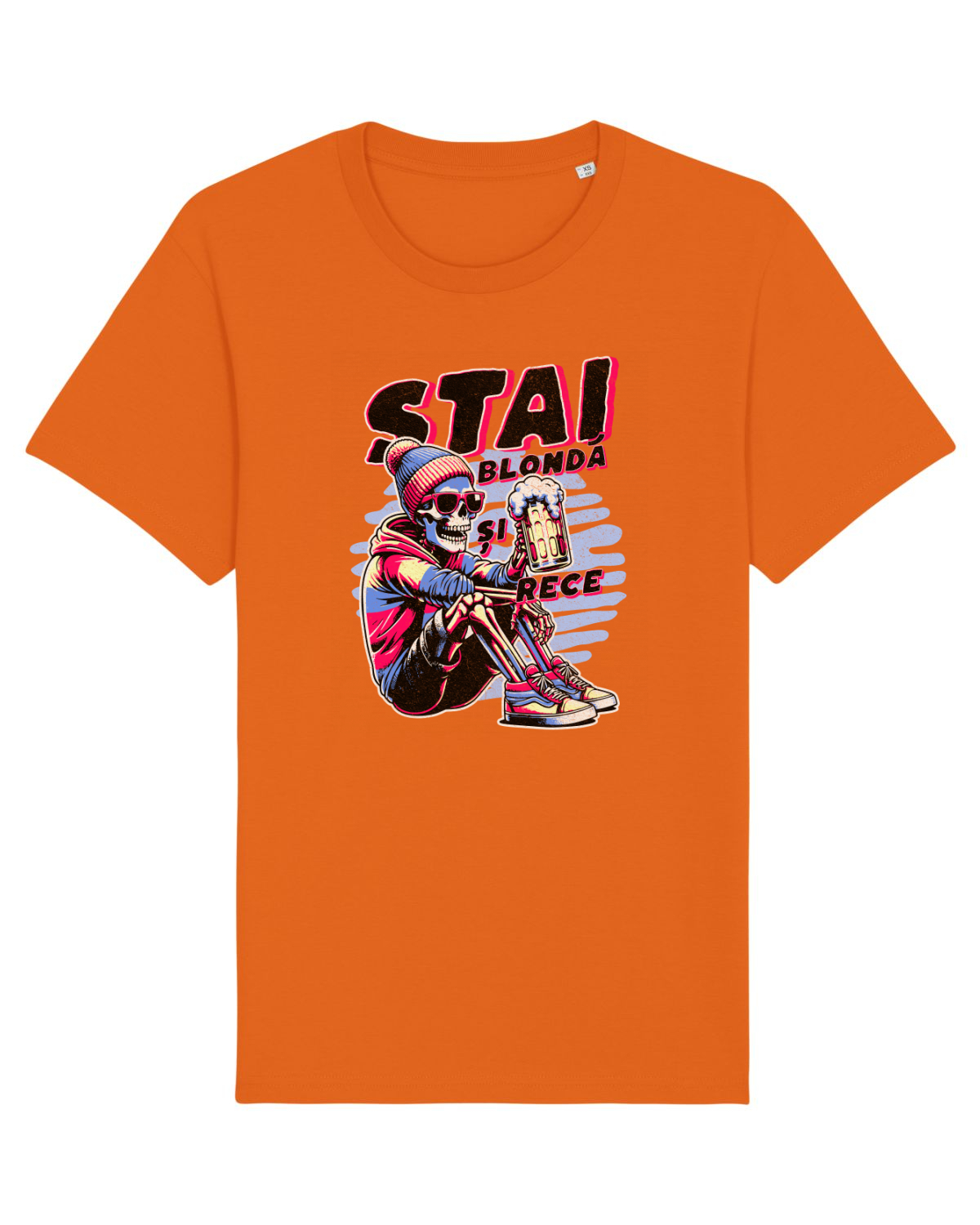 Tricou mânecă scurtă Unisex Rocker Bright Orange