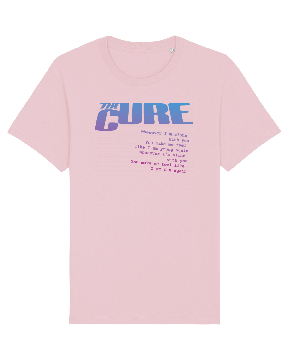 Tricou mânecă scurtă Unisex Rocker Cotton Pink