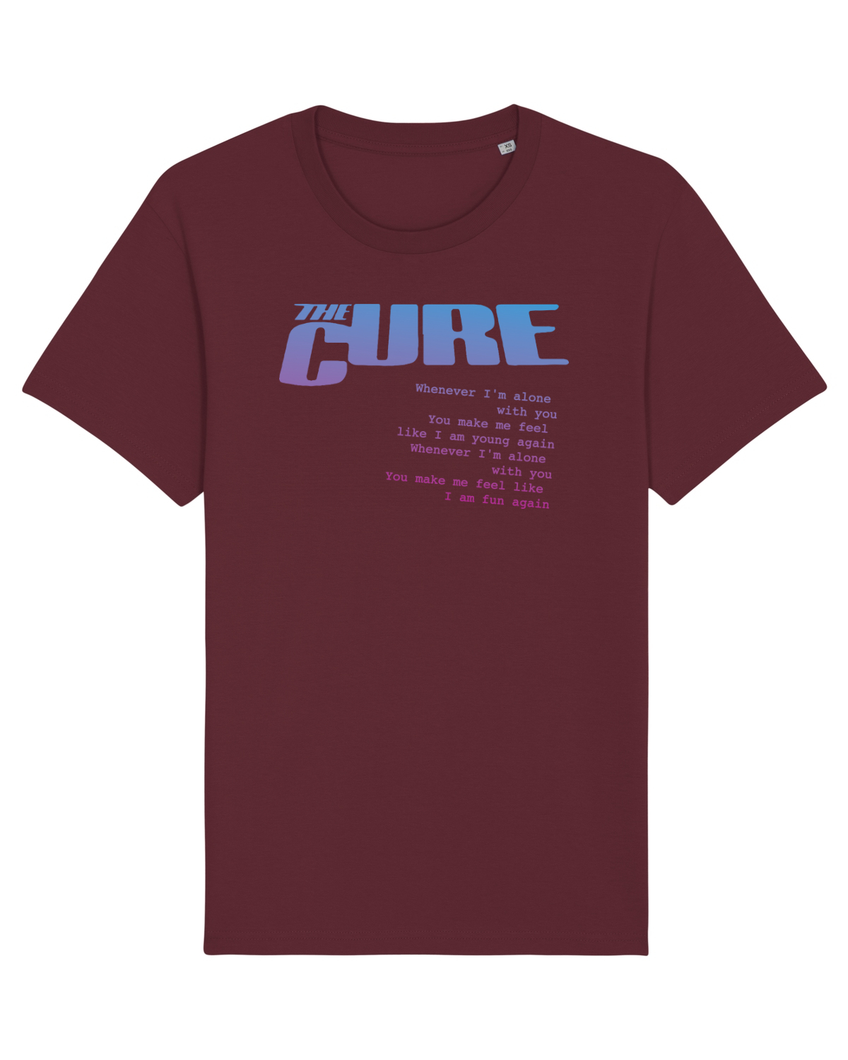 Tricou mânecă scurtă Unisex Rocker Burgundy