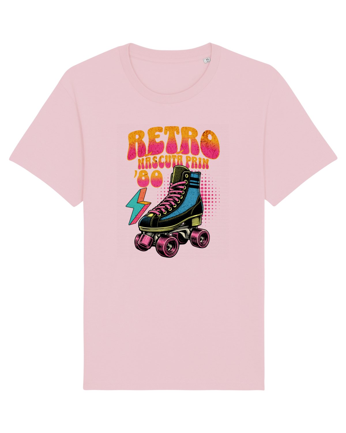 Tricou mânecă scurtă Unisex Rocker Cotton Pink