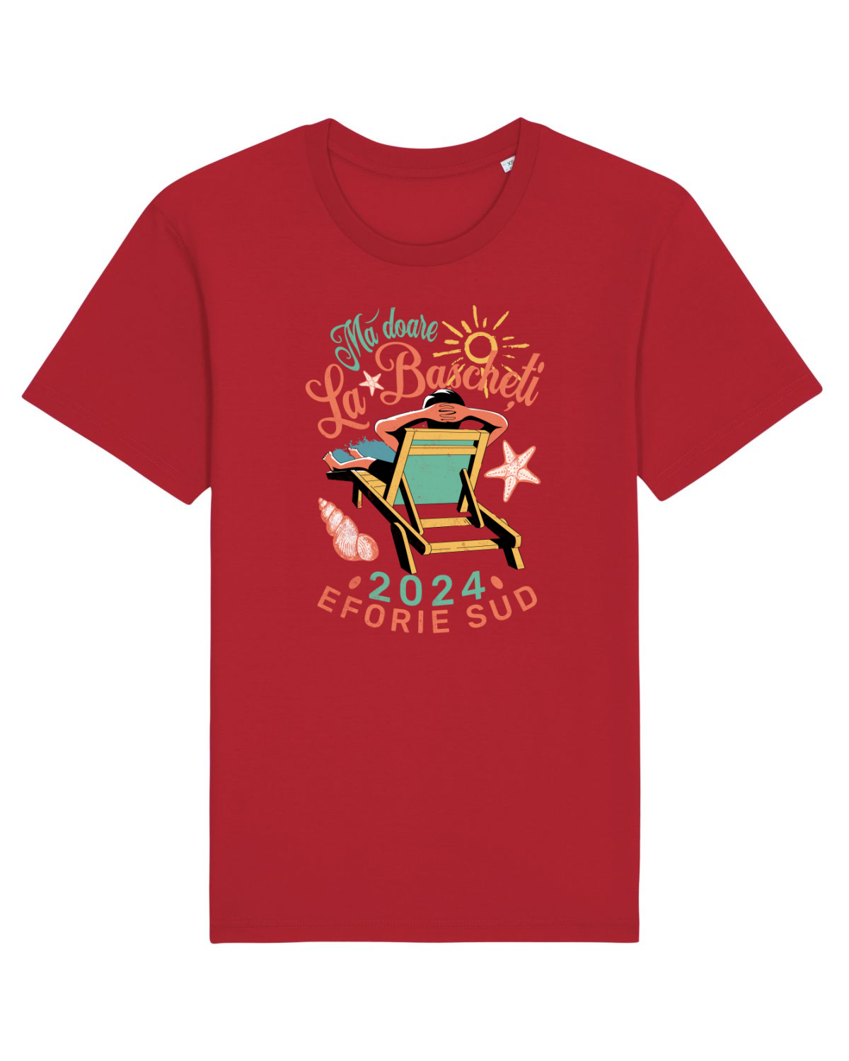 Tricou mânecă scurtă Unisex Rocker Red