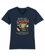 De vara - Ma doare la bascheti, Vama Veche 2024 Tricou mânecă scurtă guler V Bărbat Presenter