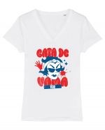 Vama Veche - Tricou de Vara Tricou mânecă scurtă guler V Damă Evoker
