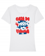 Vama Veche - Tricou de Vara Tricou mânecă scurtă guler larg fitted Damă Expresser