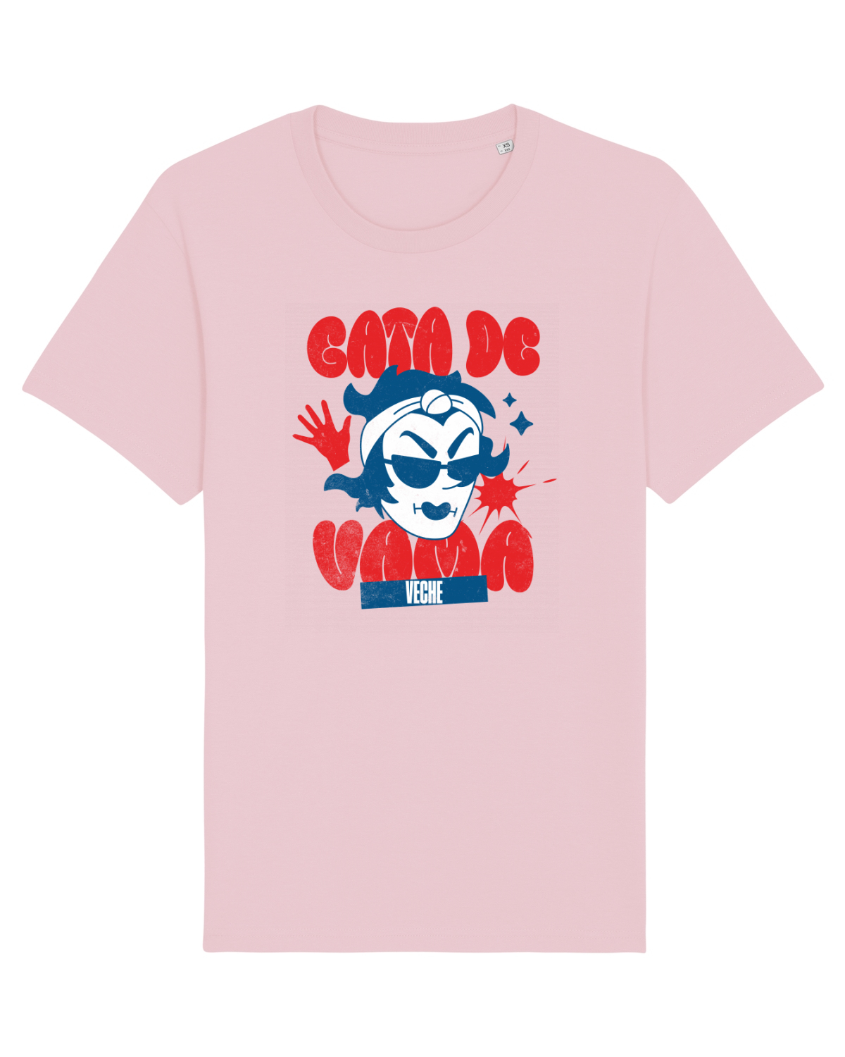 Tricou mânecă scurtă Unisex Rocker Cotton Pink