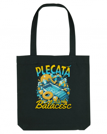 Plecata sa ma balacesc - un tricou de vara, de plaja, de piscina Black