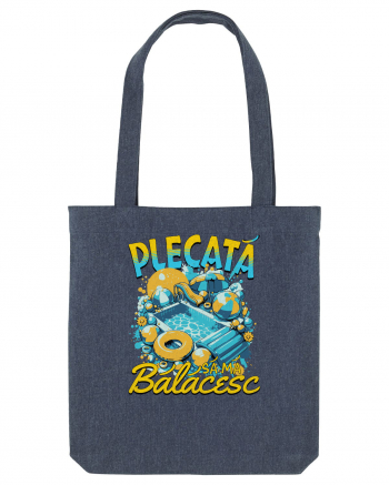 Plecata sa ma balacesc - un tricou de vara, de plaja, de piscina Midnight Blue