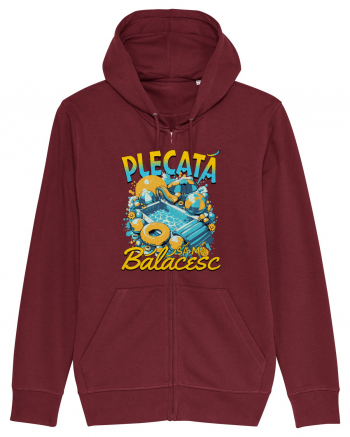 Plecata sa ma balacesc - un tricou de vara, de plaja, de piscina Burgundy