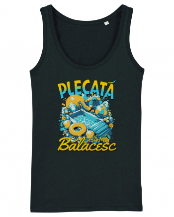 Plecata sa ma balacesc - un tricou de vara, de plaja, de piscina Black