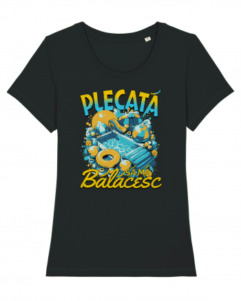 Plecata sa ma balacesc - un tricou de vara, de plaja, de piscina Black