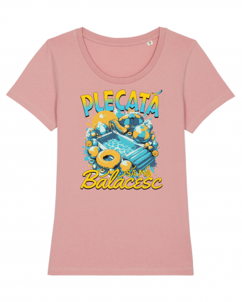 Plecata sa ma balacesc - un tricou de vara, de plaja, de piscina Canyon Pink