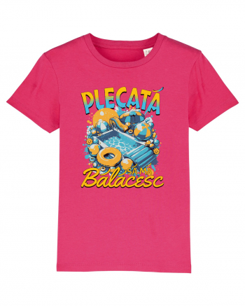 Plecata sa ma balacesc - un tricou de vara, de plaja, de piscina Raspberry