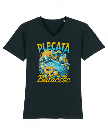 Plecata sa ma balacesc - un tricou de vara, de plaja, de piscina Black