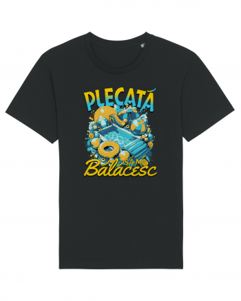 Plecata sa ma balacesc - un tricou de vara, de plaja, de piscina Black