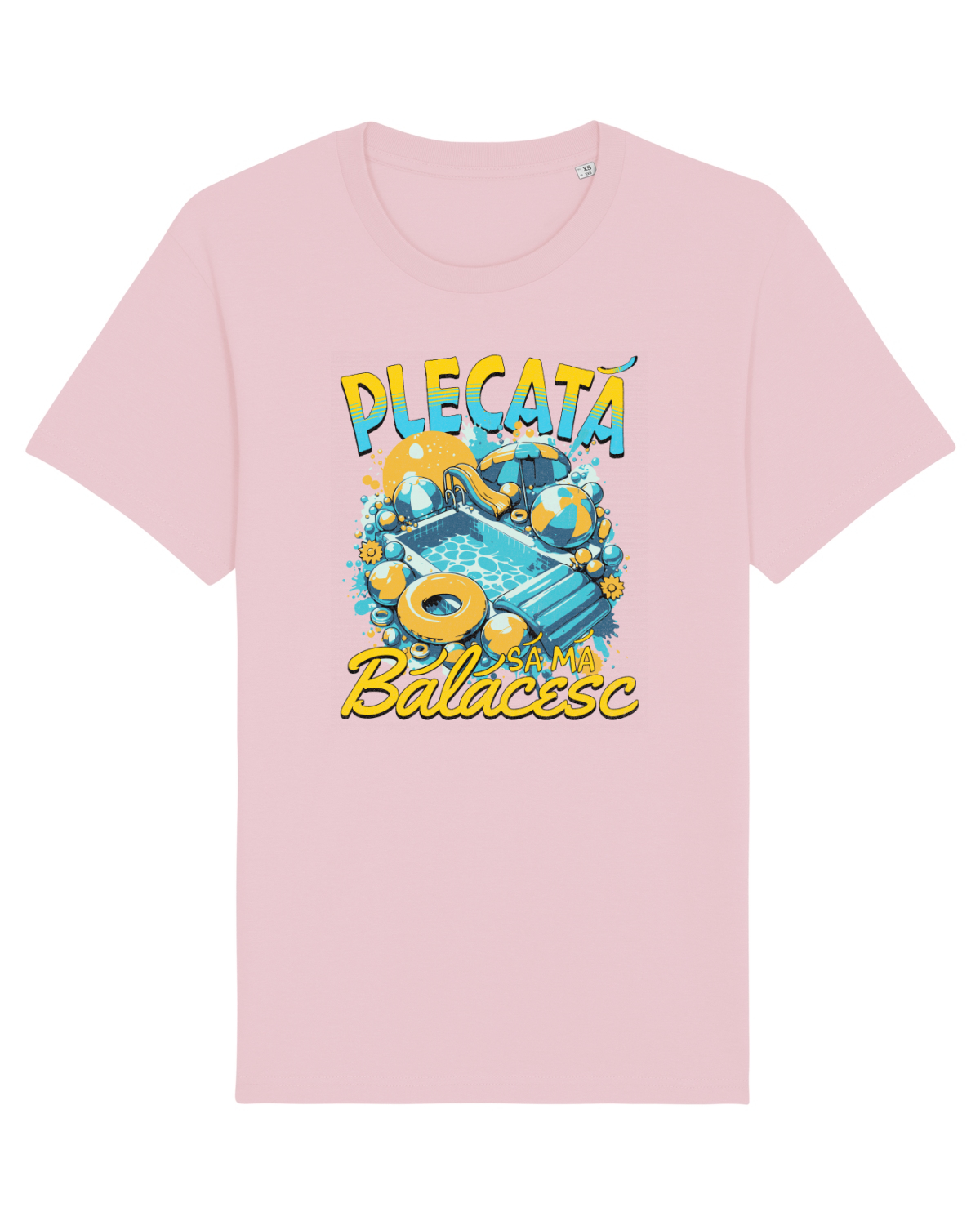 Tricou mânecă scurtă Unisex Rocker Cotton Pink