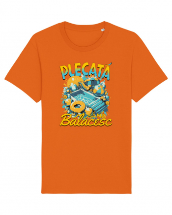 Plecata sa ma balacesc - un tricou de vara, de plaja, de piscina Bright Orange