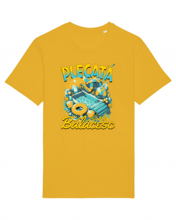 Plecata sa ma balacesc - un tricou de vara, de plaja, de piscina Spectra Yellow