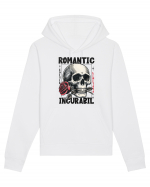 Romantic incurabil - Schelet craniu cu trandafir in gura Hanorac Unisex Drummer