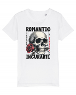 Romantic incurabil - Schelet craniu cu trandafir in gura Tricou mânecă scurtă  Copii Mini Creator