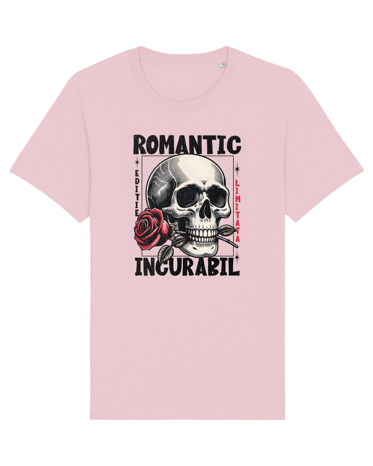 Tricou mânecă scurtă Unisex Rocker Cotton Pink