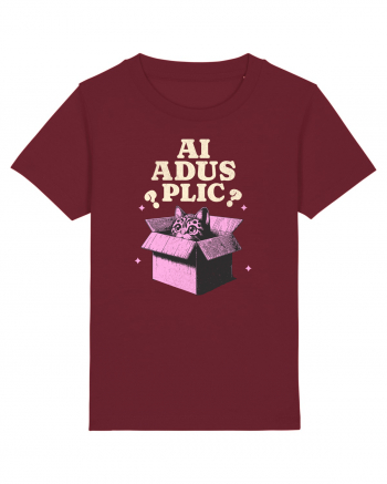 Pisica simpatica - ai adus plic? Burgundy