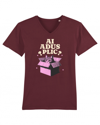 Pisica simpatica - ai adus plic? Burgundy