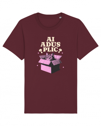 Pisica simpatica - ai adus plic? Burgundy