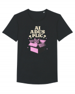 Pisica simpatica - ai adus plic? Tricou mânecă scurtă guler larg Bărbat Skater