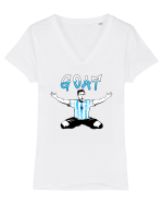 MESSI Tricou mânecă scurtă guler V Damă Evoker