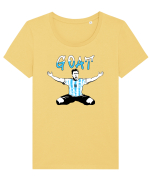 MESSI Tricou mânecă scurtă guler larg fitted Damă Expresser
