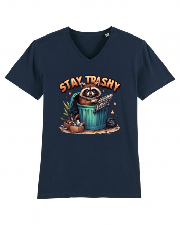Stay Trashy French Navy