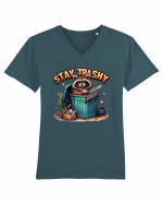 Stay Trashy Tricou mânecă scurtă guler V Bărbat Presenter