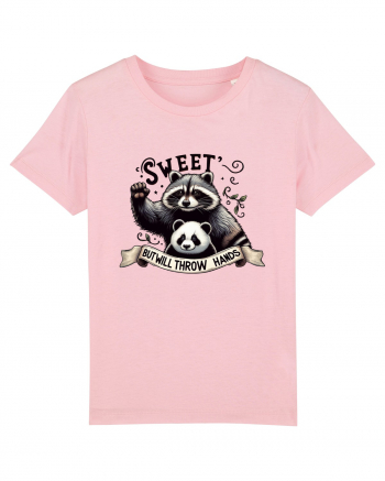 Sweet But Will Throw Hands Cotton Pink