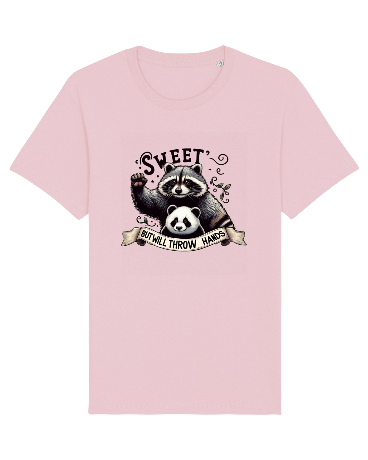 Tricou mânecă scurtă Unisex Rocker Cotton Pink