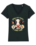 There's A 99% Chance Don't Care Tricou mânecă scurtă guler V Damă Evoker