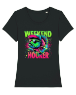 Weekend Hooker Fish Tricou mânecă scurtă guler larg fitted Damă Expresser