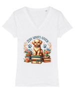 Zero Woofs Given Tricou mânecă scurtă guler V Damă Evoker