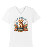 Zero Woofs Given Tricou mânecă scurtă guler V Bărbat Presenter