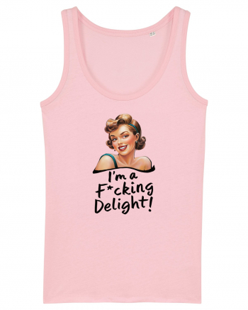 pentru femei cu atitudine - I am a delight Cotton Pink