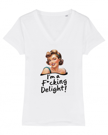 pentru femei cu atitudine - I am a delight White
