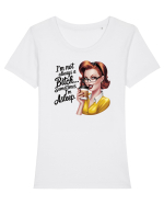 pentru femei cu atitudine - I am not always a bitch Tricou mânecă scurtă guler larg fitted Damă Expresser