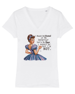 pentru femei cu atitudine - I should be ashamed of my behavior Tricou mânecă scurtă guler V Damă Evoker